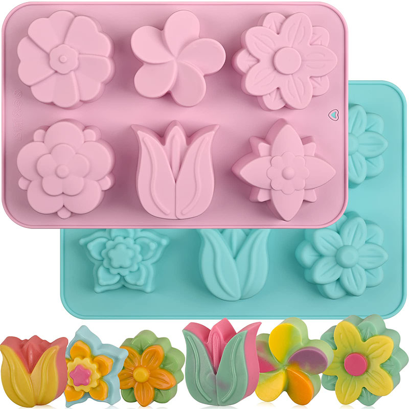 Soap Making Websites - Stampi per torte con fiori in