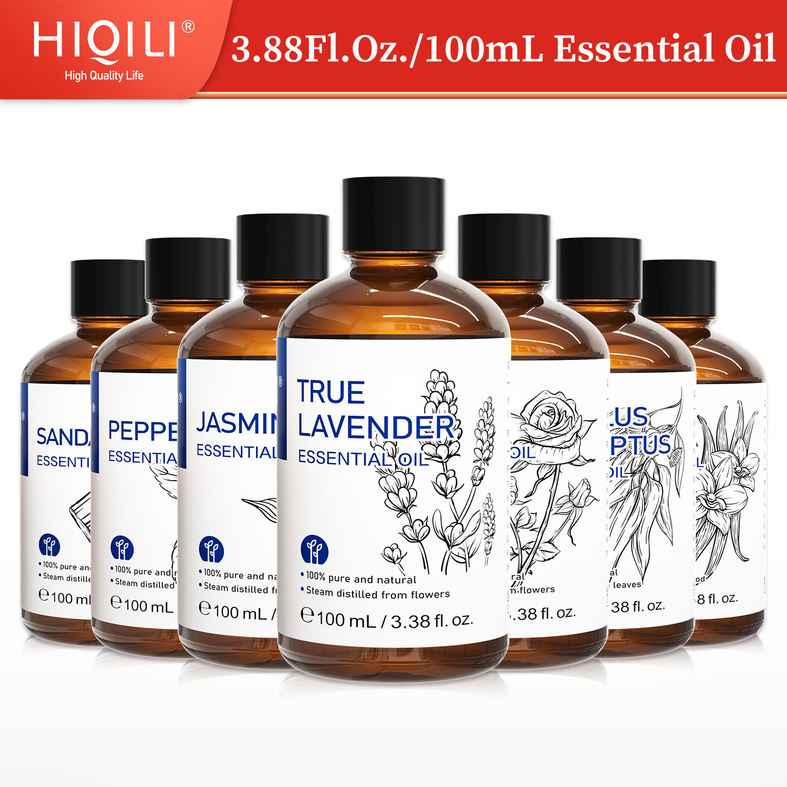 Soap Making Ingredients - HIQILI Olio Essenziale 100% Naturale, 100mL,
