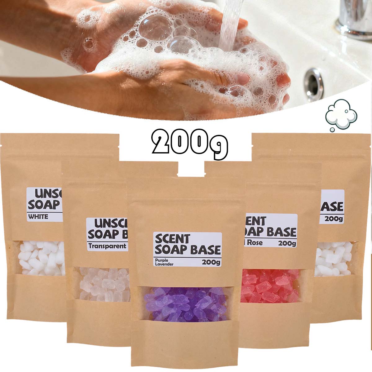 200g Base di sapone profumato  - Soap Making Goats Milk recensione e prezzo