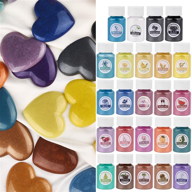 24 colori resina epossidica co - Mica Powder Colorant recensione e prezzo