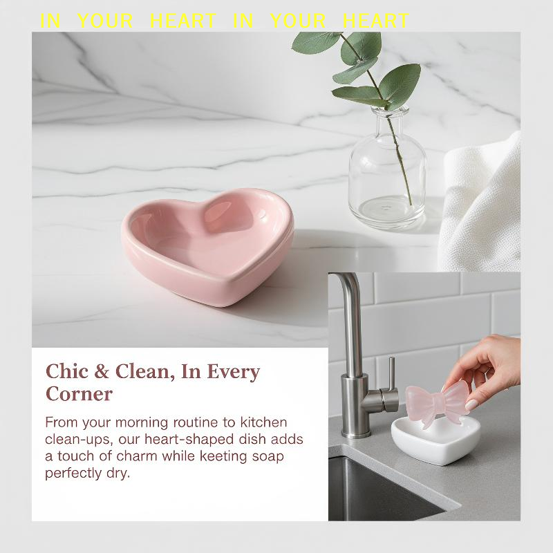Portasapone a Forma di Cuore i - Soap Dish Draining recensione e prezzo