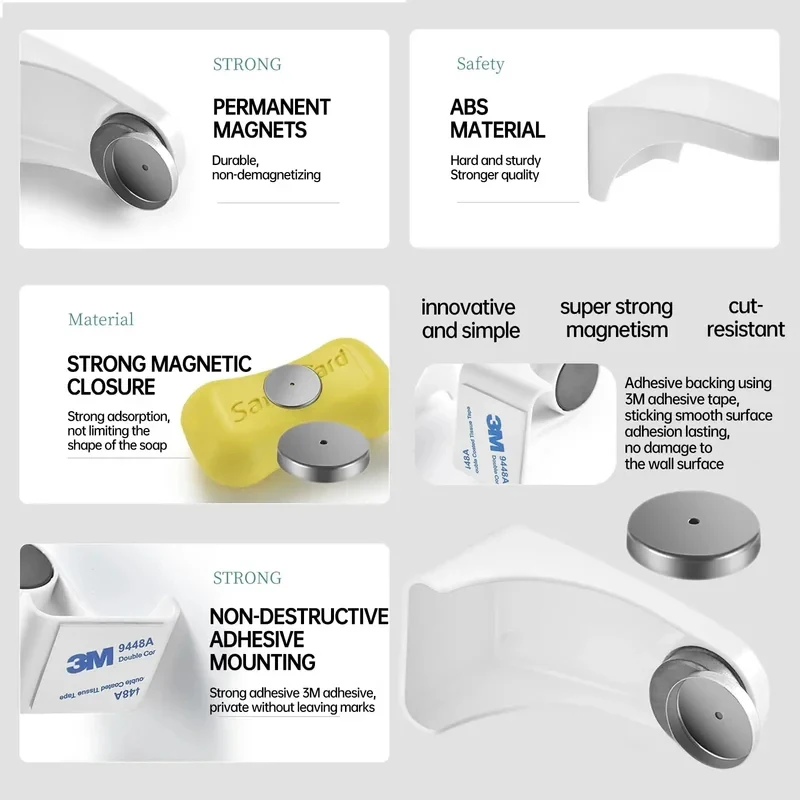 Portasapone Magnetico Senza Fo - Soap Dish Draining recensione e prezzo