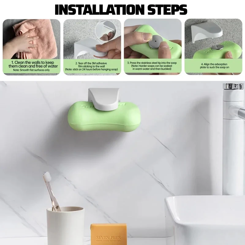 Portasapone Magnetico Senza Fo - Soap Dish Draining recensione e prezzo