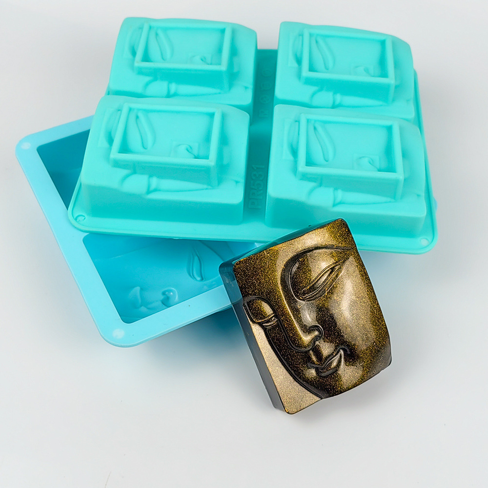 4 fori ritratto religioso sapo - Soap Mold Silicone Loaf recensione e prezzo
